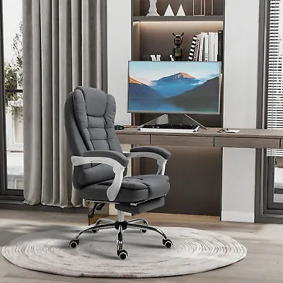 Ergonomic Office Chair With Retractable Footrest Height Adjustable With Armrests • $151.99