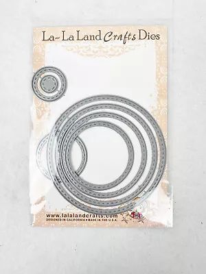La-la Land Crafts - Stitched Nested Circles - 8091 -metal Dies - Brand New • $17.95