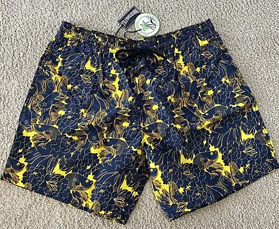 NWT 100% Authentic VILEBREQUIN MOOREA Swim Trunks  - MEN - NAVY BLUE - 4XL • $125