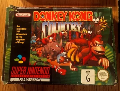 $139.99 • Buy Donkey Kong Country Super Nintendo SNES Boxed Complete PAL