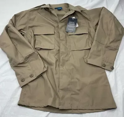 Propper BDU Utility Jacket Men's SR Beige Khaki Military Tactical Uniform New • $19.49