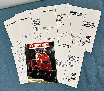 Troy Bolt Garden Tractor/Attachment Manual Lot • £23.13