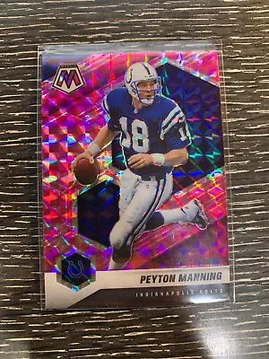 Peyton Manning 2021 Panini Mosaic Football #91 Camo Pink Mosaic Prizm 2A • $1.50