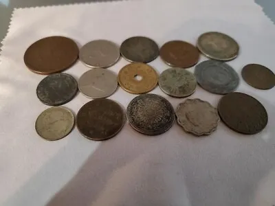 $3 • Buy Lot Of 16 Random Asian Coins 