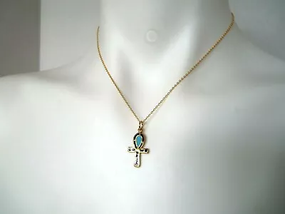 Vintage Egyptian Ankh Pendant Necklace - Metropolitan Museum • $65