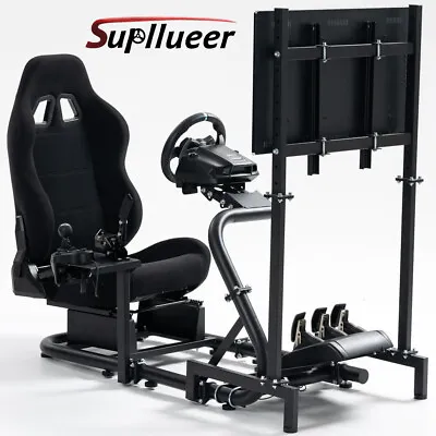 Supllueer Racing Simulation Cockpit Stand Or Seat Fit For Logitech G920 G29 G923 • £111.99