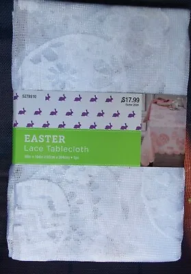 LACE EASTER TABLECLOTH White By Brother & Sister Designs • $16.99