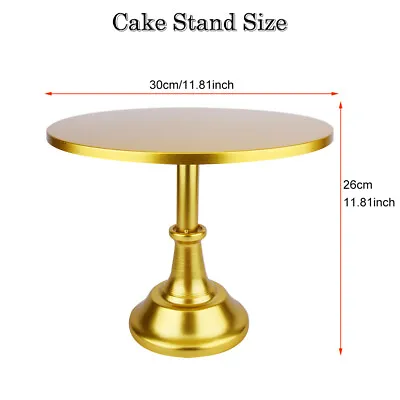 Display Plate Detachable Round Cake Stand Wedding Party Pedestal Dessert Cupcake • £14.63