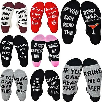 Men Women Socks Novelty Slogan Stocking Unisex Funky Funny Styles Gift Idea Sock • $2.45