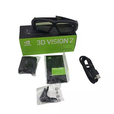 NVIDIA 3D Vision 2 IR GAME MOVIE 3D GLASSES  Immersive Wireless Glasses #U4478 • $98.98