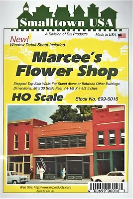 HO Scale Smalltown USA  699-6016 Marcee’s Florist/Flower Shop Kit • $14.40