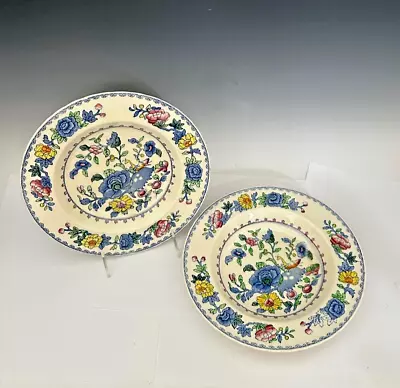 Set Of 2 Mason's Regency Plantation Colonial Rimmed Soup Bowls Ironstone • £14.45