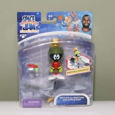 Marvin The Martian Space Jam A New Legacy  With Spaceship 4  Toy Figure New • £9.99
