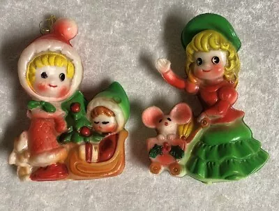 Vintage Blow Mold Christmas Tree Ornaments  • $25