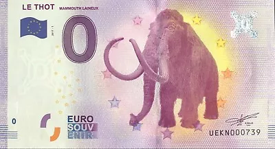 Ticket 0 Zero Euro Memory Tourist Le Thoth 2017-1 • £7.56