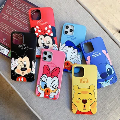 Minnie Mickey Mouse Winnie The Pooh Piglet Scrub Soft PhoneCase For IPhone 15Pro • $7.97