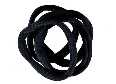 Extra Large Black Jersey Endless Snag Free Hair Bobbles Elastics • £3.04