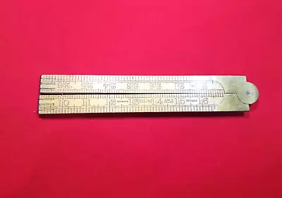 $37.60 • Buy Vintage Rabone Boxwood Folding Rule No.1380 Made In England