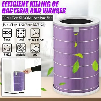 $23.99 • Buy Filter Version For Mi Xiaomi Air Purifier Smart 1 2 3 2S 3H Pro Generations Home