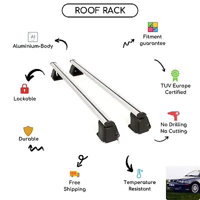 Bare Roof Rack Cross Bars Set For Volvo V40 I Sedan 1995 - 2004 • $180.41