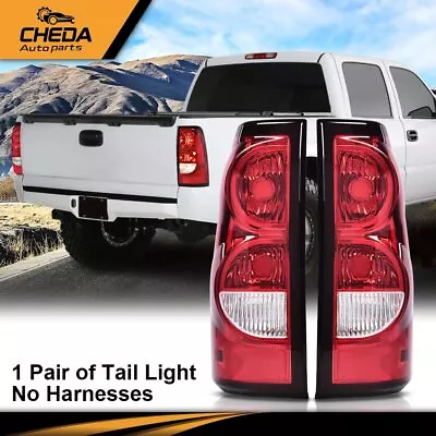 Fit For 2003-2006 Chevy Silverado Pickup Red Clear Tail Lights Replacement New • $40.19