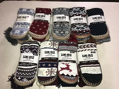 NEW LUK EES MUK LUKS Slipper Socks VARIATIONS Small/Medium S/M (5-7) • $15.50