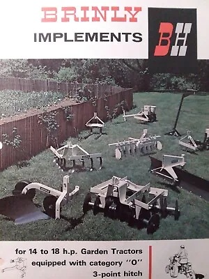 $67.86 • Buy Brinly Cat 0 3-point Hitch Implements 14-18 Garden Tractor Sales Brochure Manual