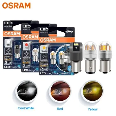 OSRAM LED P21W PY21W P21/5W Signal Light LEDriving SL Advance S25 1156 1157Pair • $17.57