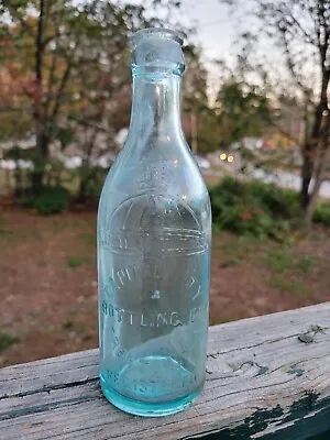 Capital City Bottling Co. Aqua Blue Soda Bottle Trenton N.J. ~NICE • $25