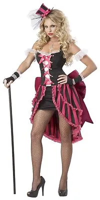 $39.99 • Buy Women Can Can Costume Adult Parisian Showgirl Dancer Saloon Girl Halloween Dress