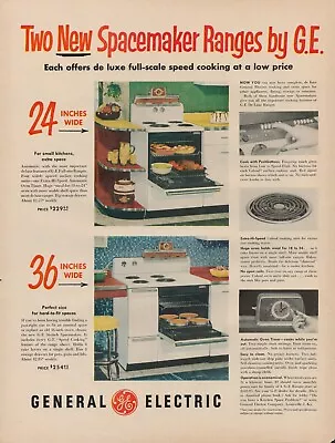 1953 Kitchen Appliance Stove Vintage Print Ad 50s Range General Electric Hot • $9.92