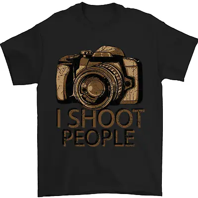 Photography I Shoot People Photographer Mens T-Shirt 100% Cotton • $10.56