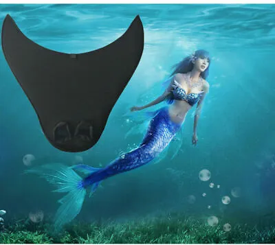 £9.99 • Buy Women Kids Girls Mermaid Tail Diving Monofin Swimming Swimmable Flipper Training
