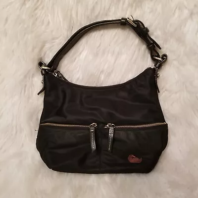 Dooney Bourke Small Black Nylon Dillen Hobo Bag • $30