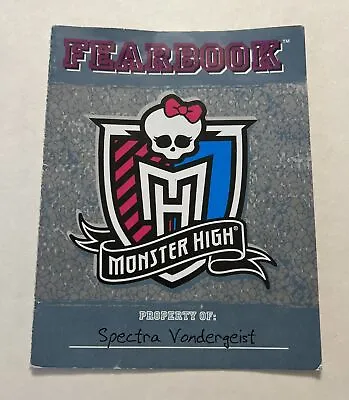 RARE HTF Monster High Picture Day SPECTRA VONDERGEIST REPLACEMENT FEARBOOK • $5.50