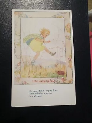 Margaret W Tarrant Postcard - Nursery Rhymes - Little Jumping Joan (unposted) • £1.99