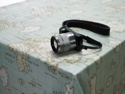 £19.33 • Buy Duck Egg World Map Atlas Oilcloth Tablecloth Wipe Clean Table Cover Protector