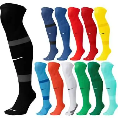 New Nike Matchfit Soccer Socks Mens Size 6-8 Futbol Over The Calf - Knee High • $19.79