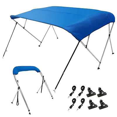 VEVOR 4 Bow Bimini Top Boat Cover 900D Polyester Canopy Aluminum Frame 91 -96  W • $139.99