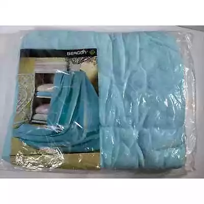 New Vtg BEACON DREAM SHEET Blue Blanket 70x84 Cotton Polyester Full Twin NOS • $39.95