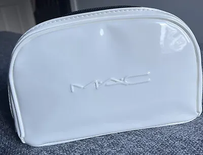 Mac White Patent Makeup/ Cosmetic Bag • £15