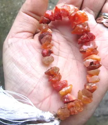 Mexican Fire Opals- Rough- 7 Inch Strand • £18