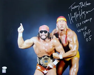 Hulk Hogan Signed Macho Man 16x20 Photo Terry Bollea 12x Champ WWE HOF 05 JSA • $599.99