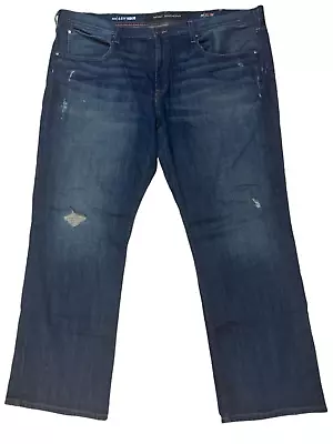 Marc Anthony Size 44 X 30 Dark Distressed Slim Fit Straight Leg Jeans • $15