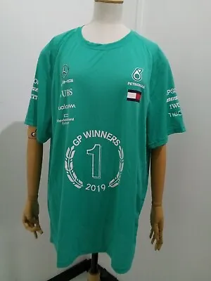 Mercedes AMG F1 Team Lewis Hamilton GP Race Winner 2019 T-shirt Size Small BNWT • $31.11