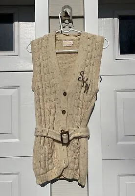 Vintage 1960’s 70s Winkleman’s 100% Wool Sweater Vest Top Women’s Ski • $12