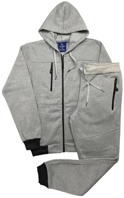 $59.99 • Buy Men's Warm Fleece Jogger 2-Piece Full Warm Sweatsuit Outfit Top And Bottom Set