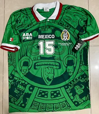 Mexico Mundial 1998 Hernandez Size L  Authentic Shirt Aba Sport New With Tags • $175