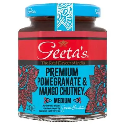 Geetas Pomegranate & Mango Chutney  3x230g • £8.81