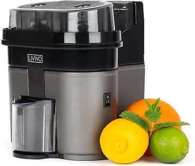 LIVIVO Electric Twin Citrus Juice Maker With Anti-Drip Valve Citrus Orange Fruit • £29.99
